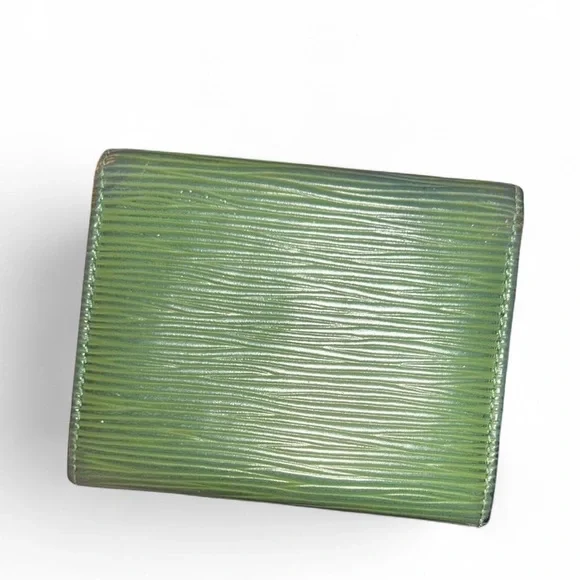 Louis Vuitton Epi Green Coin Purse Wallet Snap Card Holder Vintage LV - Picture 2 of 5